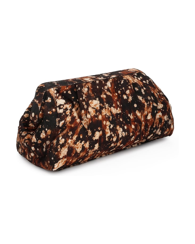 Kazar-Abstract-print-hair-on-leather-pouch-bag-barevná