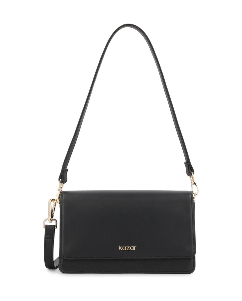 Kazar-Small-leather-bag-with-a-flap-čierna