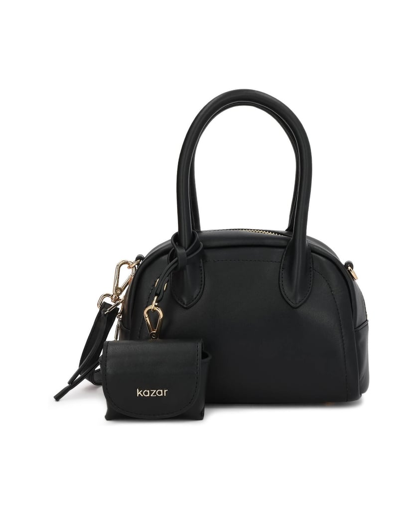 Kazar-Leather-mini-satchel-with-a-detachable-coin-purse-čierna