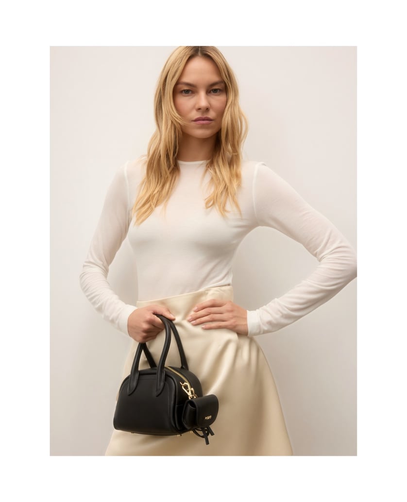Kazar-Leather-mini-satchel-with-a-detachable-coin-purse-čierna