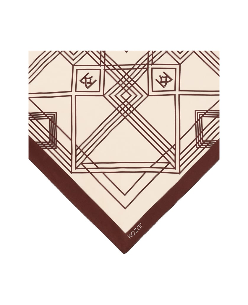 Kazar-Luxurious-silk-scarf-with-an-abstract-pattern-červená