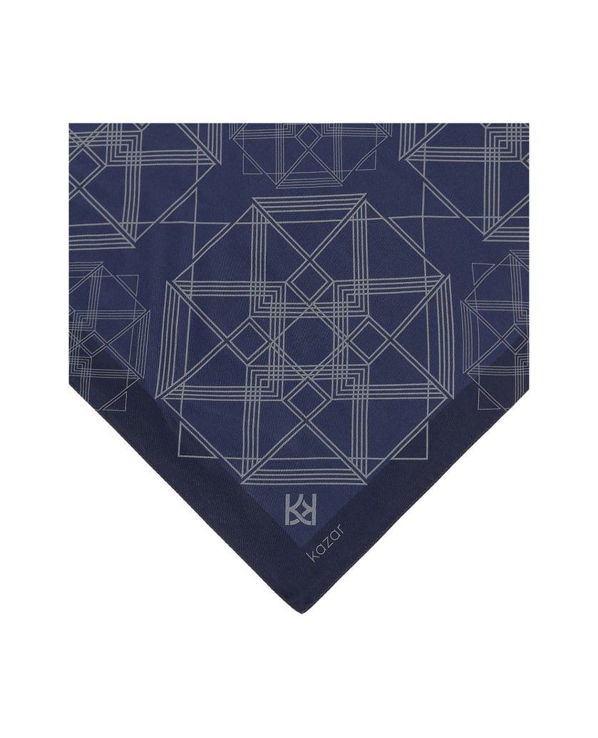 Kazar-Silk-scarves-with-a-subtle-print-tmavá-modrá