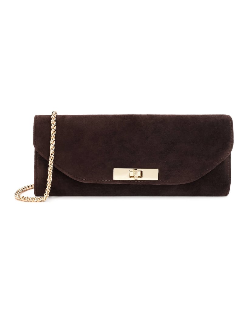 Kazar-Elegant-oblong-suede-occasional-bag-tmavá-hnedá