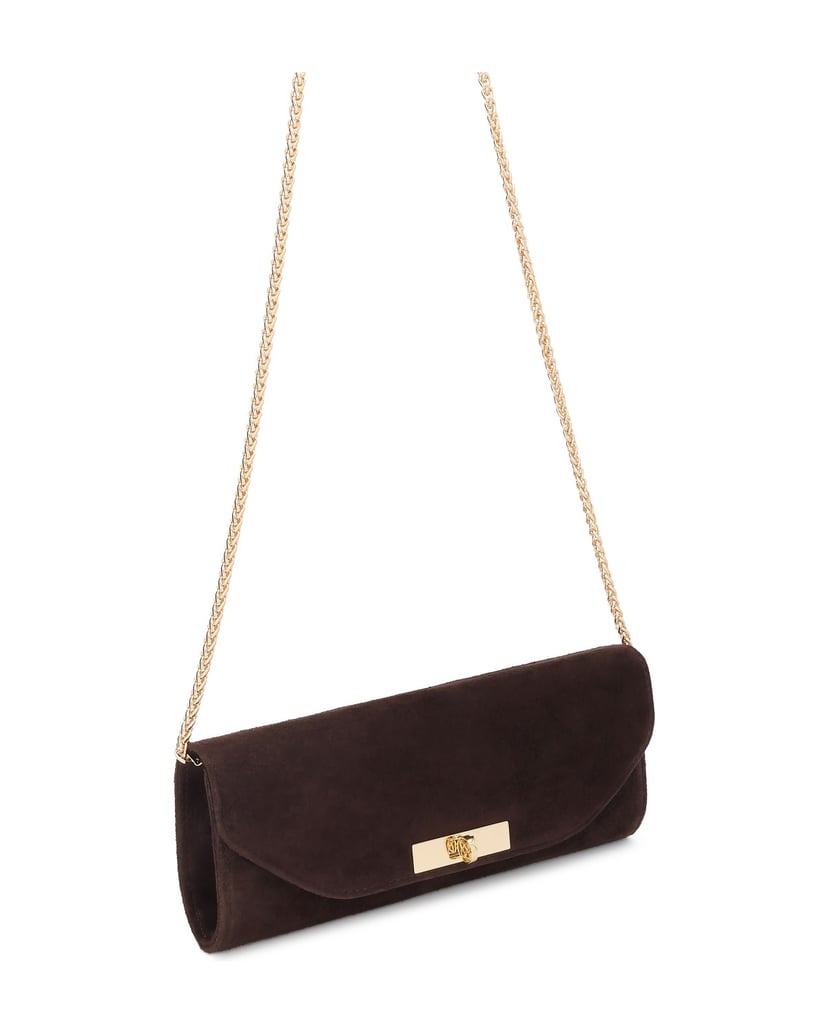 Kazar-Elegant-oblong-suede-occasional-bag-tmavá-hnedá