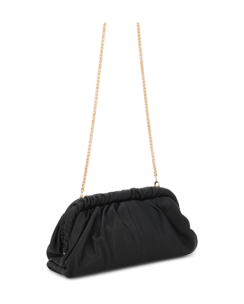 Kazar-Black-leather-clutch-with-a-chain-strap-čierna