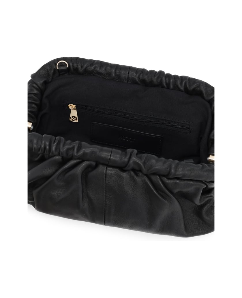 Kazar-Black-leather-clutch-with-a-chain-strap-čierna