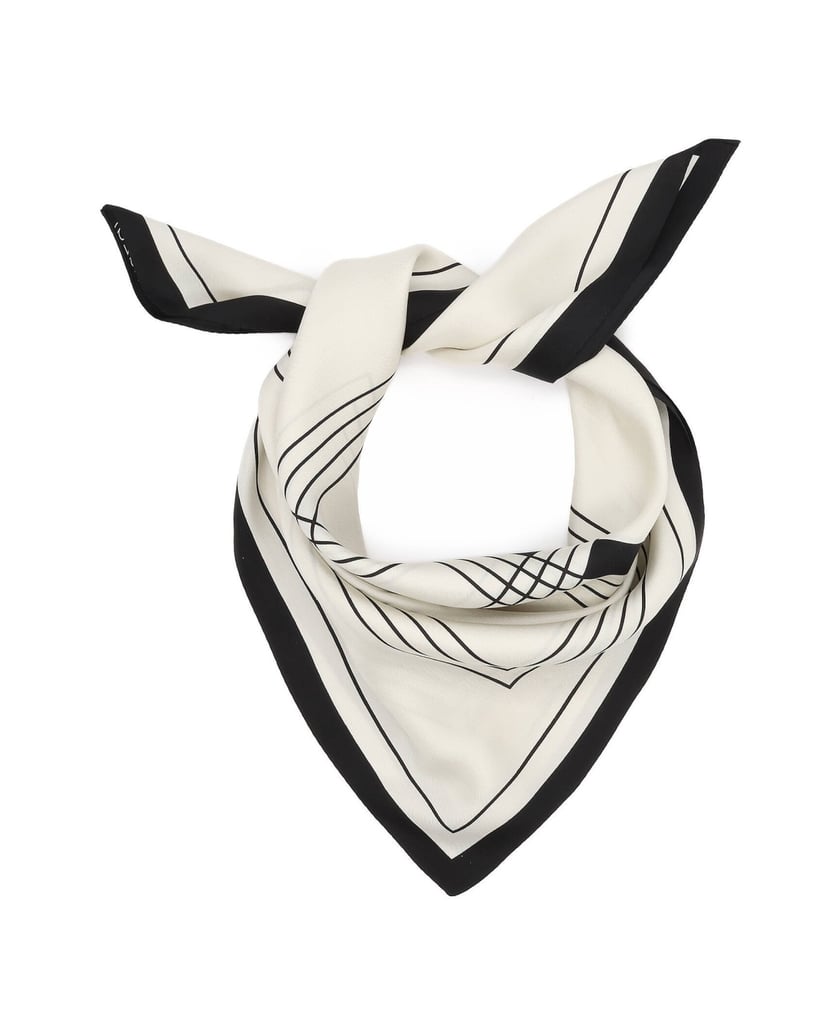 Kazar-Cream-colored-silk-scarf-with-a-black-pattern-biela