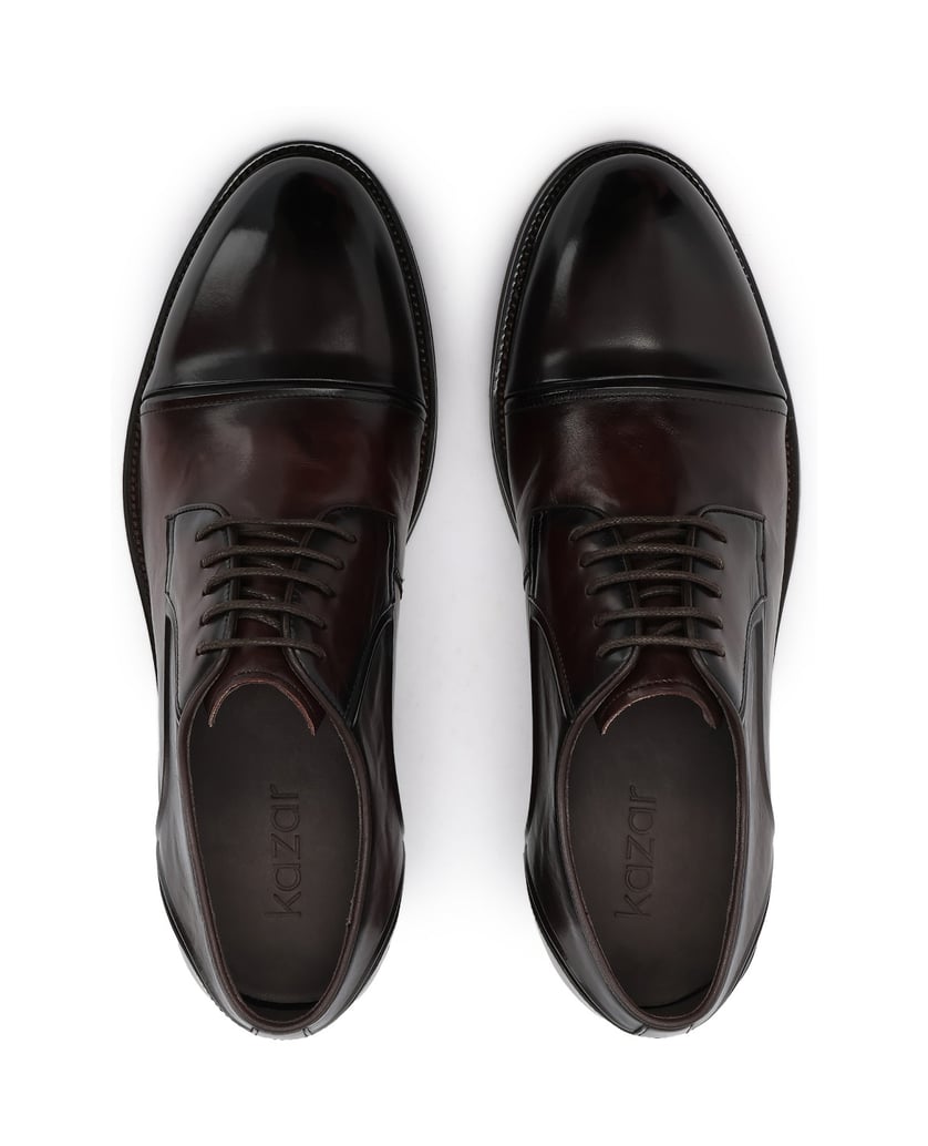 Kazar-Brown-shaded-half-shoes-with-overlapping-toe-box-hnedá