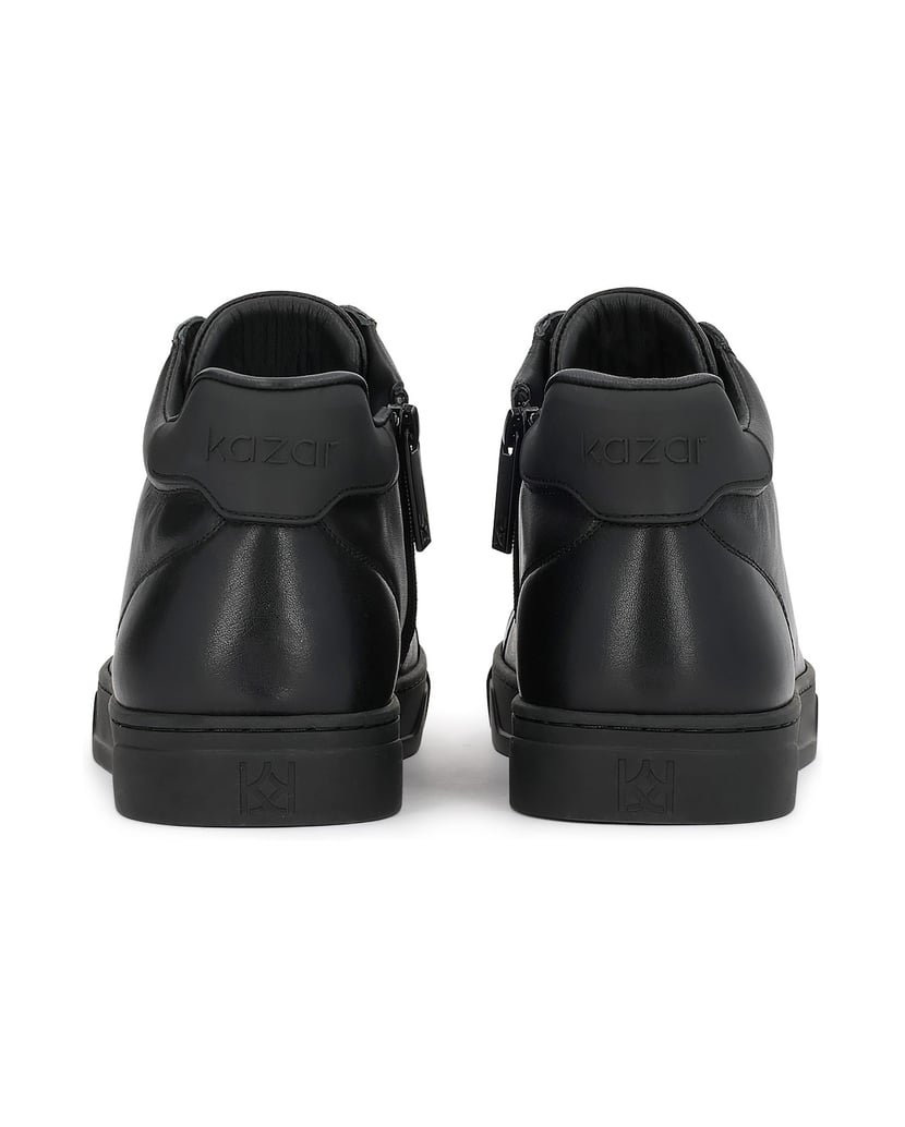 Kazar-Black-high-top-leather-sneakers-čierna