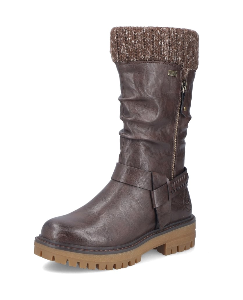 Rieker-Vysoké-kozačky-92984-hnědá