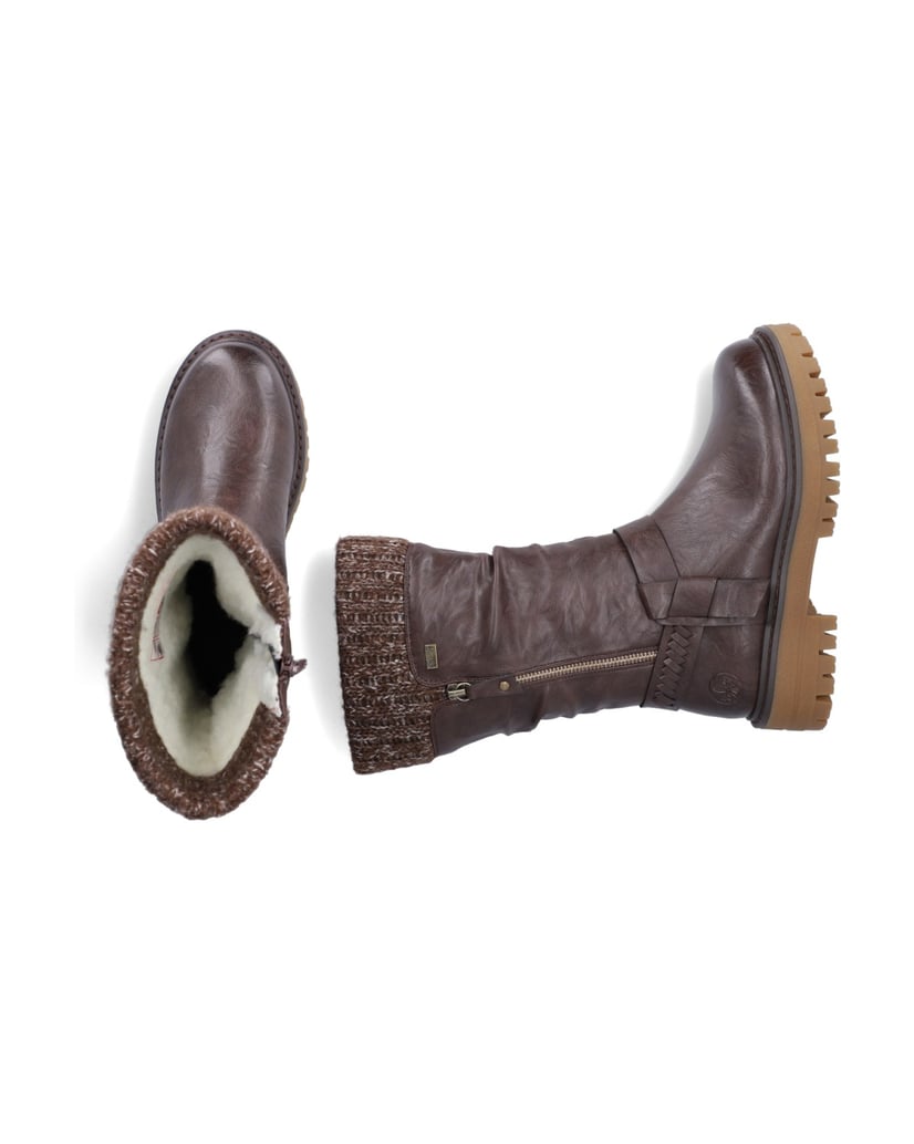 Rieker-Vysoké-kozačky-92984-hnědá