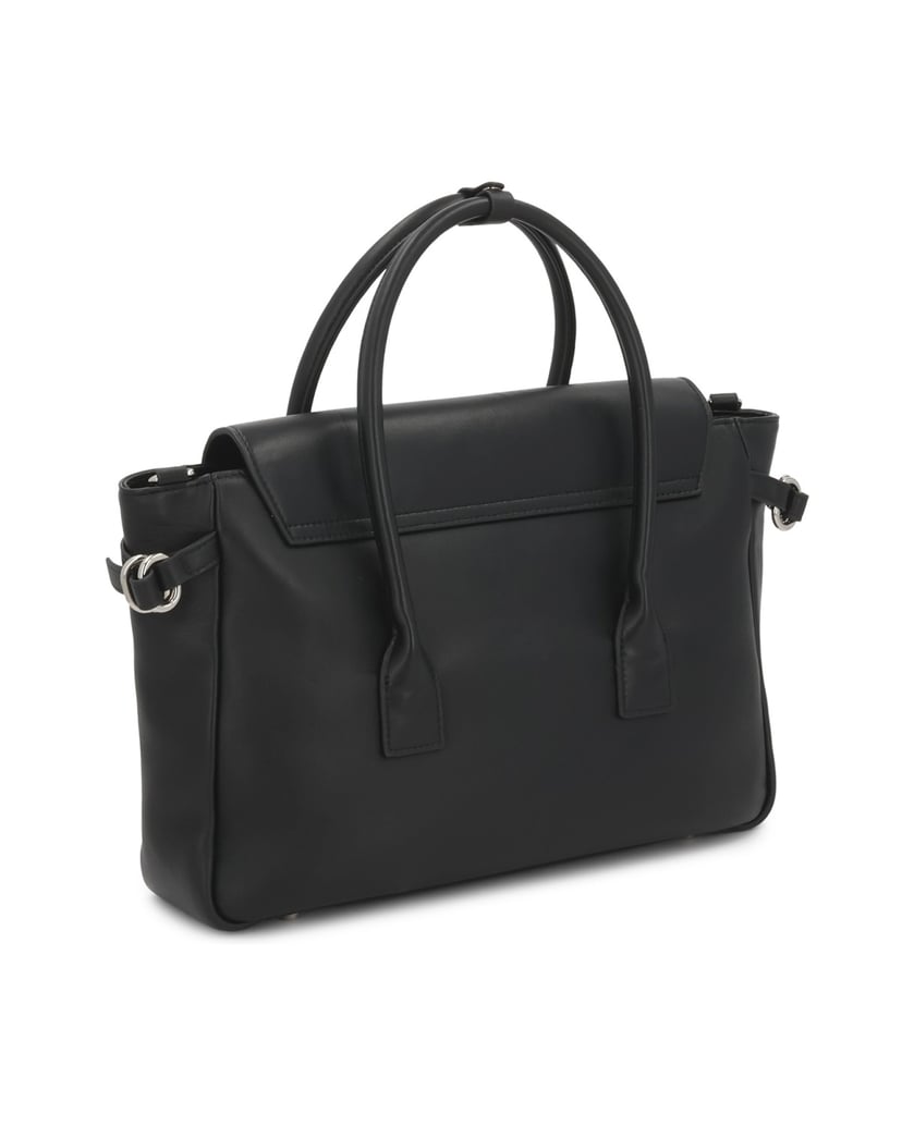 Kazar-An-elegant-top-handle-bag-in-a-satchel-style-černá