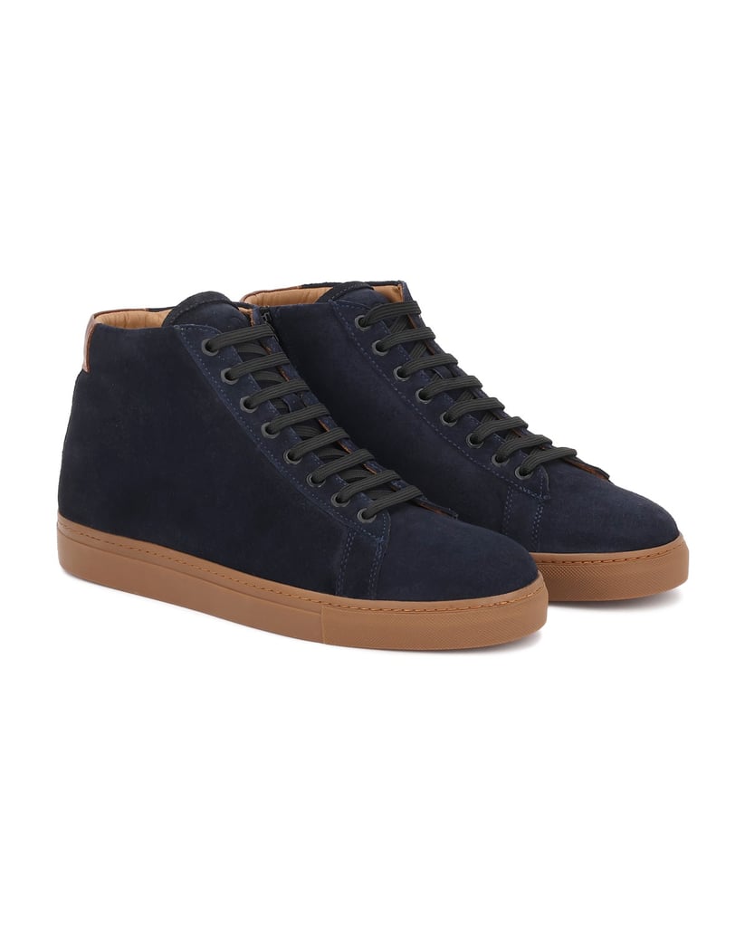Kazar-Navy-blue-suede-sneakers-with-brown-accents-tmavě-modrá