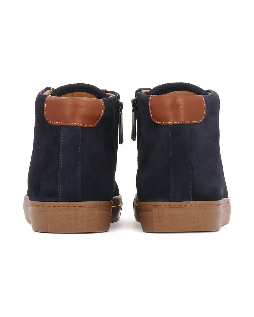 Kazar-Navy-blue-suede-sneakers-with-brown-accents-tmavě-modrá