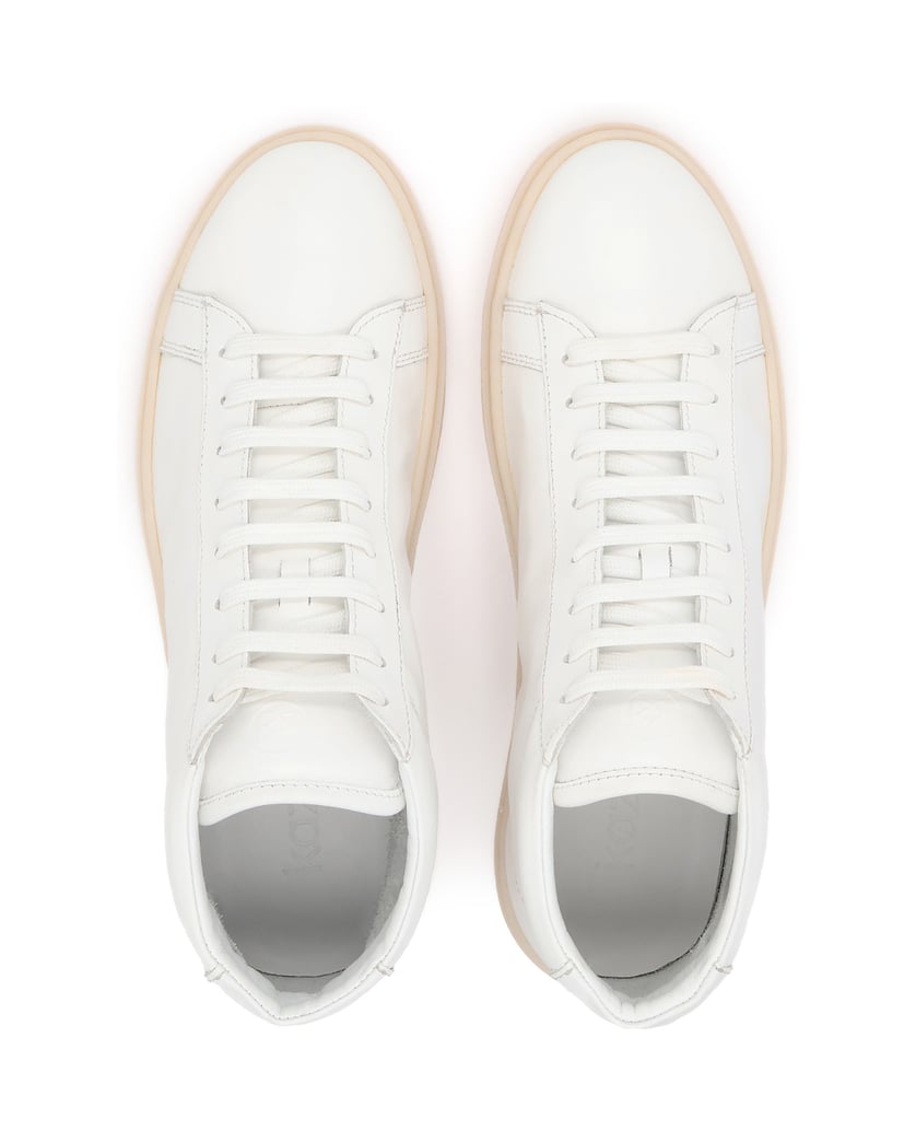 Kazar-White-sneakers-made-of-genuine-leather-with-a-high-top-design-biela