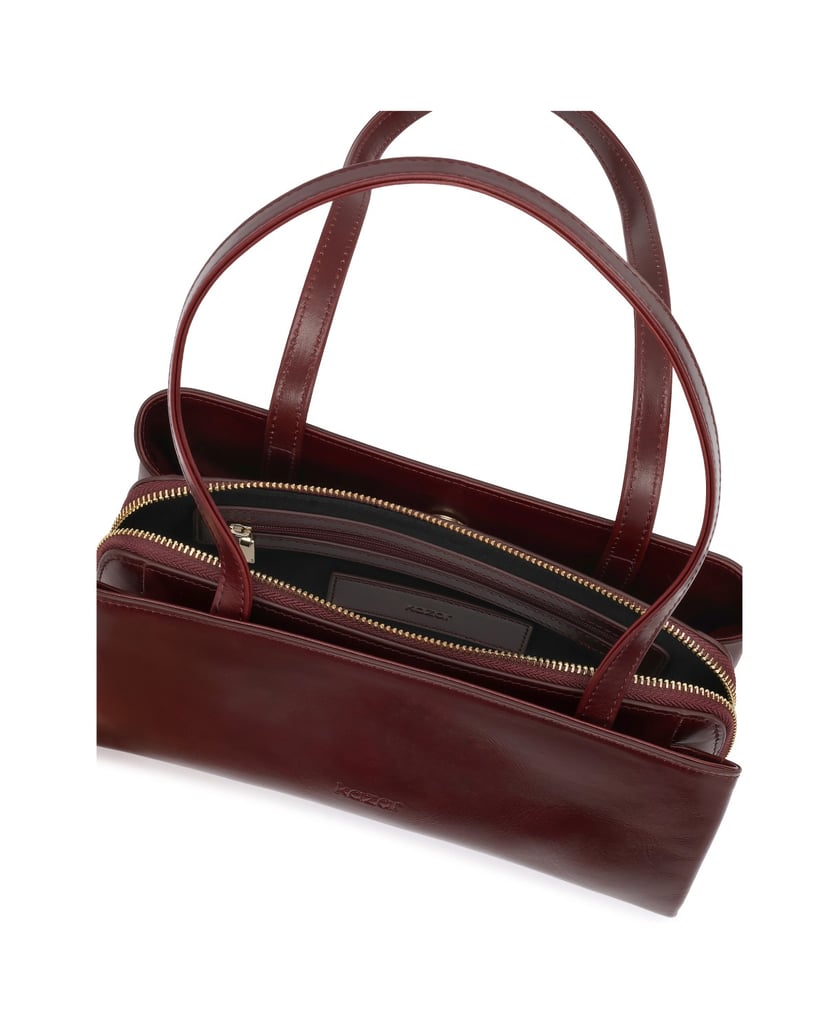 Kazar-An-elongated-leather-handbag-with-long-shoulder-straps-červená