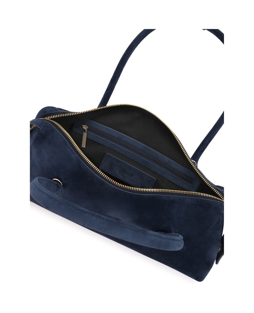 Kazar-Navy-blue-suede-shoulder-bag-tmavě-modrá
