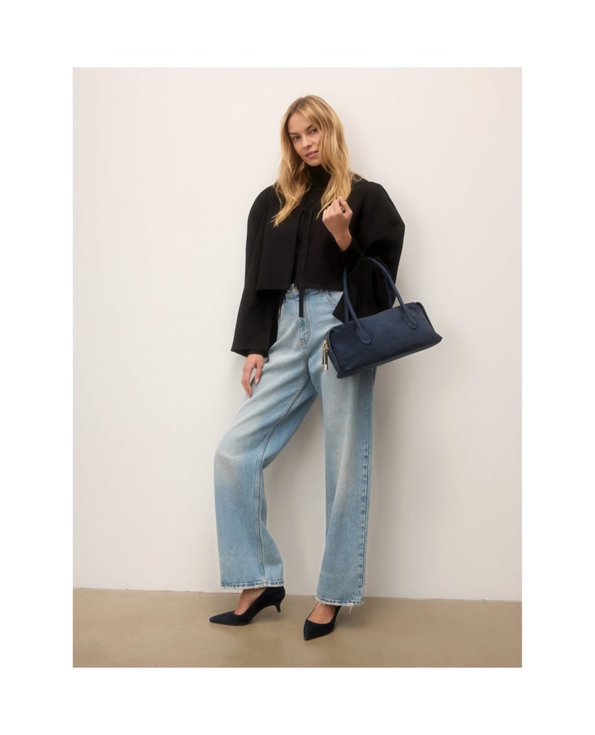 Kazar-Navy-blue-suede-shoulder-bag-tmavě-modrá