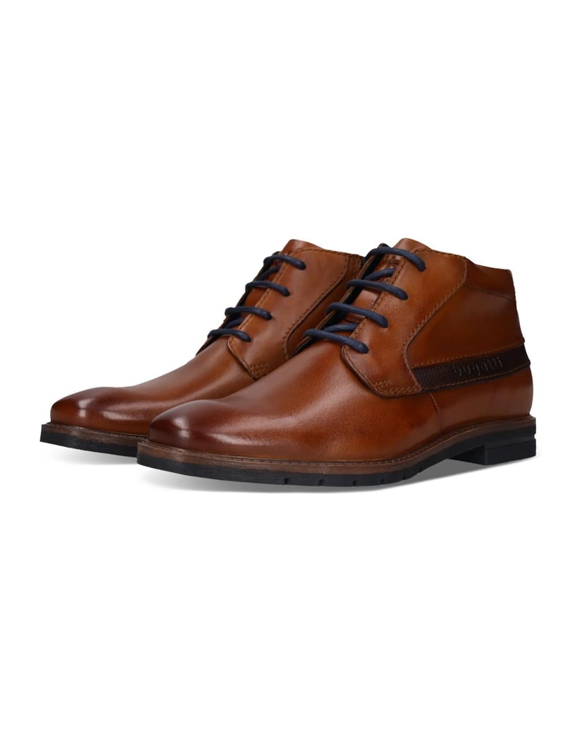 BUGATTI-Schnürstiefel-cognac