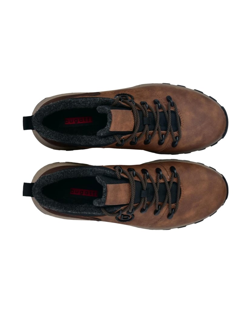 BUGATTI-Schnürstiefel-cognac