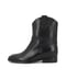 Kazar&nbsp;Black leather booties with hidden wedges&nbsp;čierna