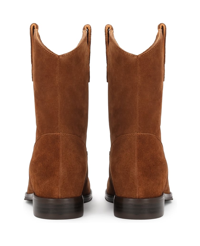 Kazar-Slip-on-suede-booties-with-hidden-elevation-velbloudí