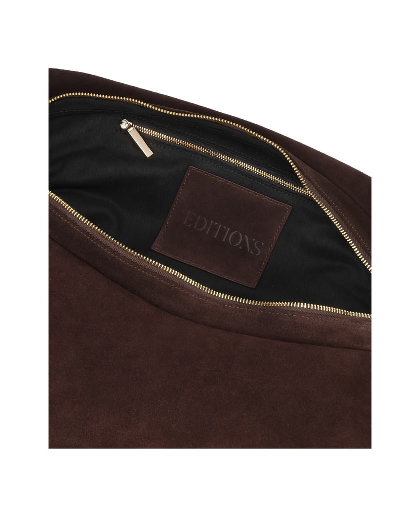 Kazar-Dark-brown-hobo-XXL-suede-shoulder-bag-tmavě-hnědá