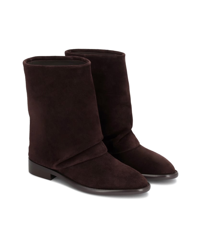 Kazar-Dark-brown-suede-booties-with-a-loose-upper-tmavě-hnědá