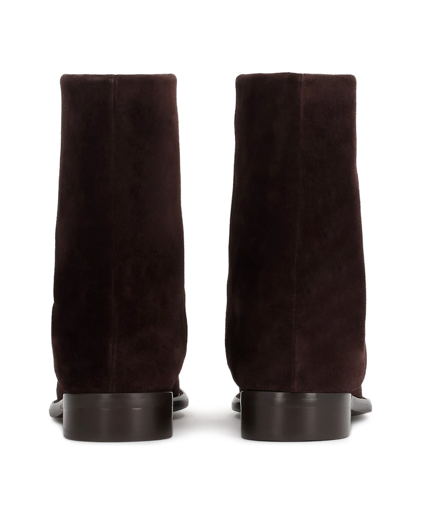 Kazar-Dark-brown-suede-booties-with-a-loose-upper-tmavě-hnědá