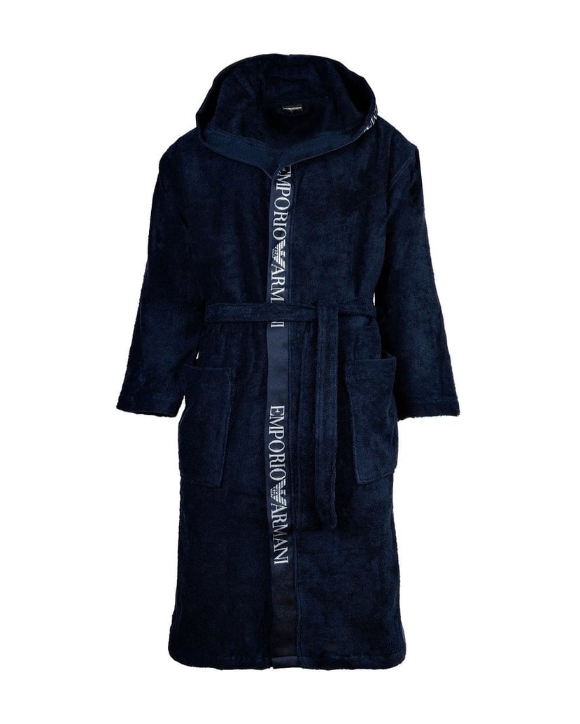 Emporio-Armani-Herren-Bademantel-Sponge-blau