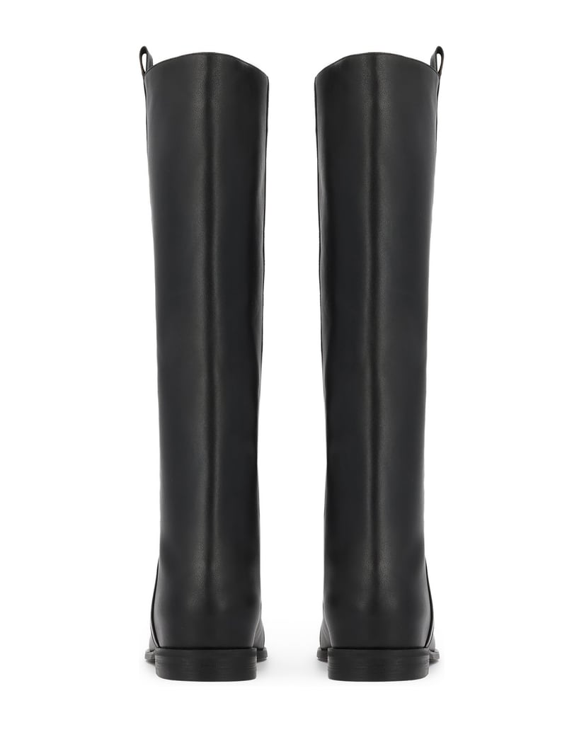 Kazar-Leather-high-boots-with-wide-upper-and-hidden-wedges-černá