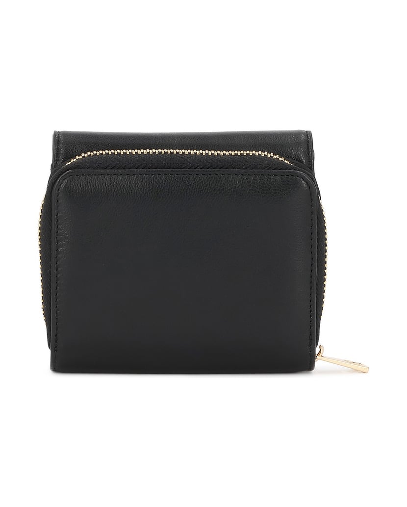 Kazar-Black-leather-wallet-with-a-gold-zipper-černá