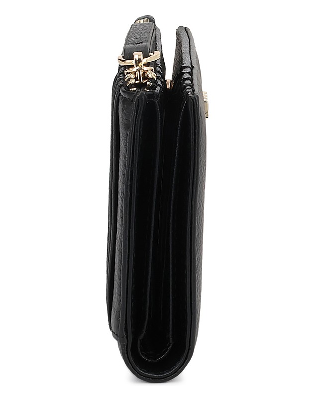 Kazar-Black-leather-women's-wallet-černá