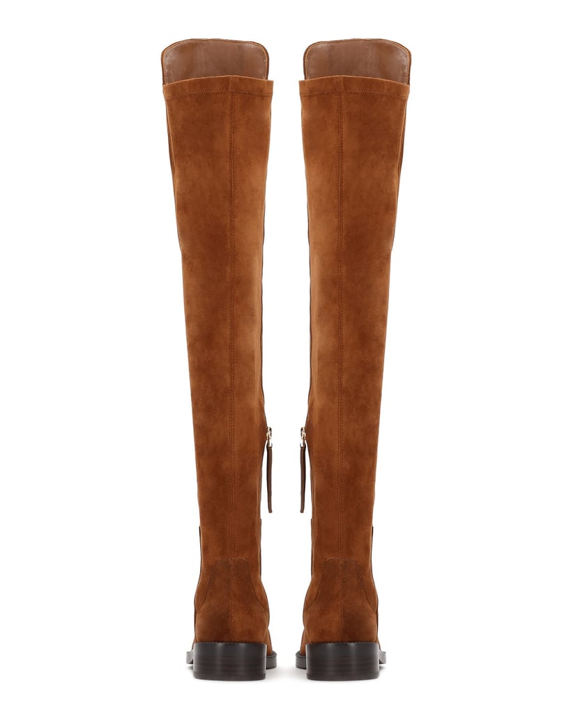 Kazar-Over-Knee-Boots-in-suede-and-fabric-in-light-brown-shade-ťavia