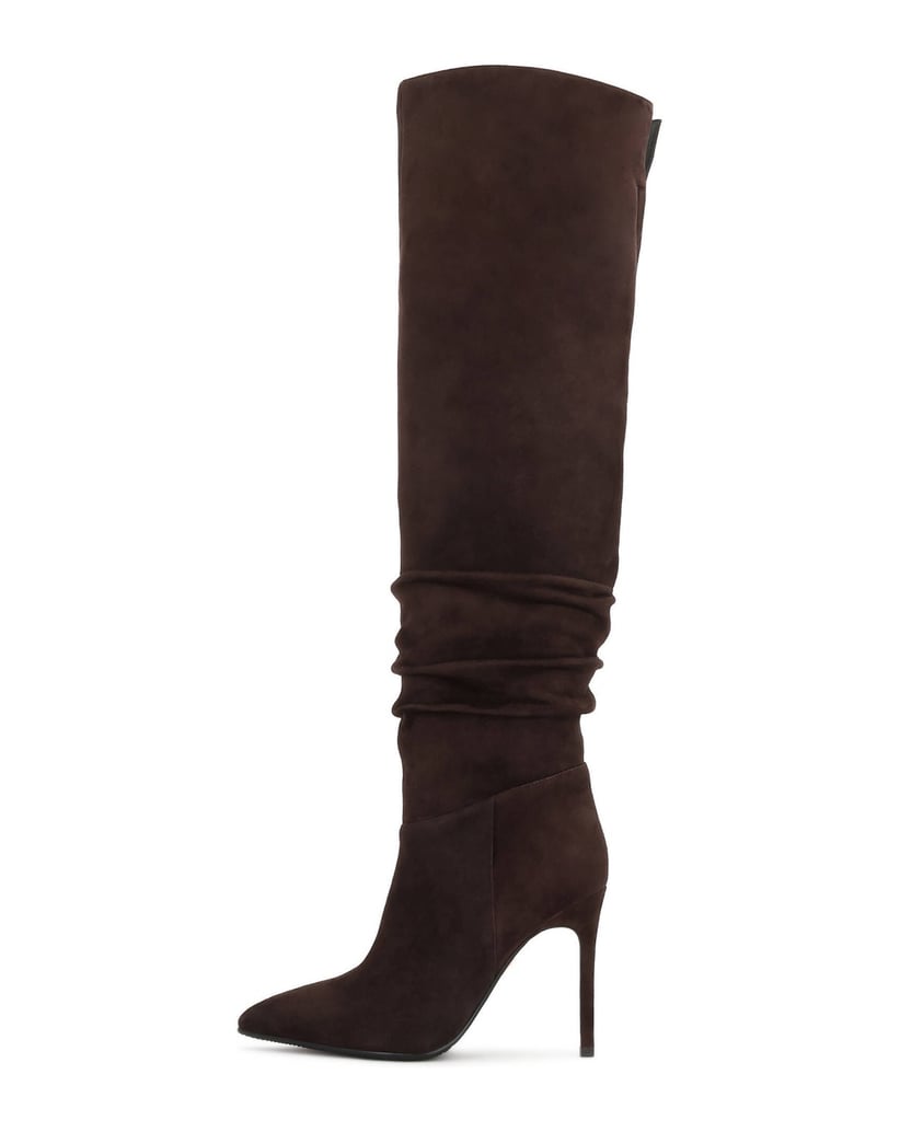 Kazar-Dark-brown-suede-over-knee-boots-with-slim-heel-tmavá-hnedá