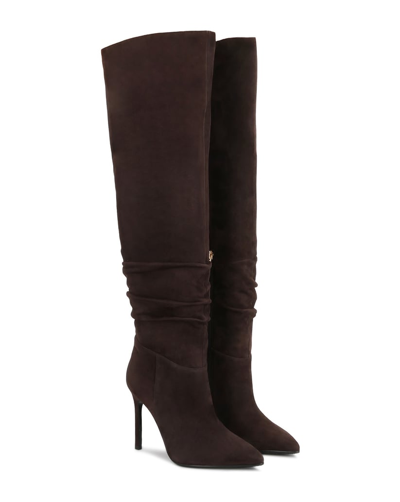 Kazar-Dark-brown-suede-over-knee-boots-with-slim-heel-tmavá-hnedá