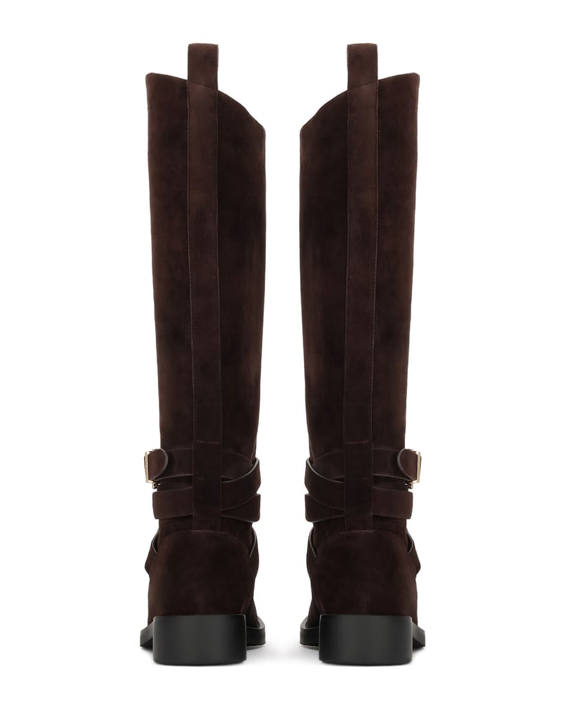 Kazar-Brown-suede-slip-on-boots-tmavě-hnědá