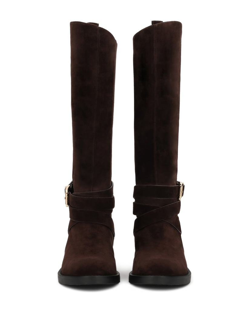 Kazar-Brown-suede-slip-on-boots-tmavě-hnědá