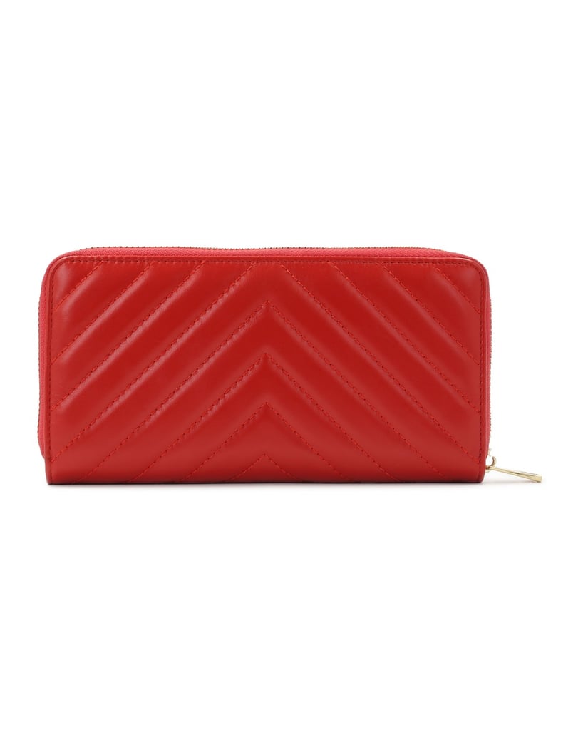 Kazar-Red-wallet-with-cross-quilting-červená