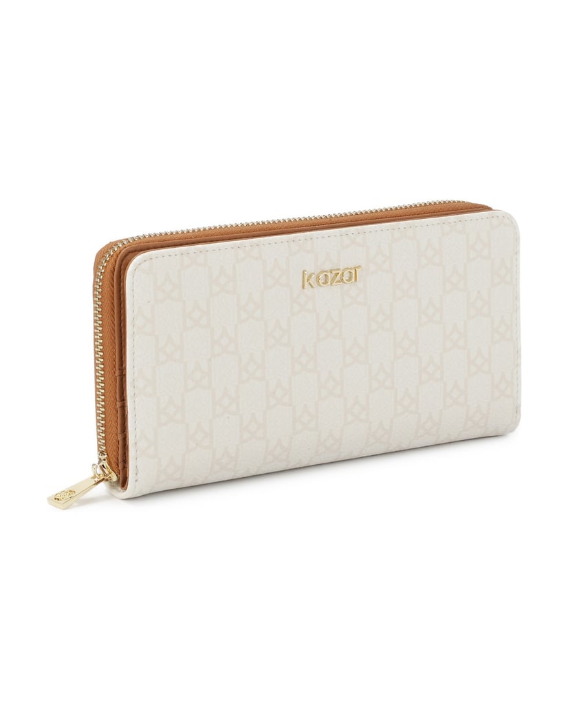 Kazar-Patterned-bright-leather-wallet-biela