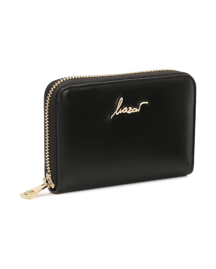 Kazar-Black-wallet-with-elegant-logo-černá
