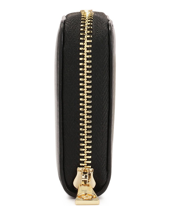 Kazar-Black-wallet-with-elegant-logo-černá