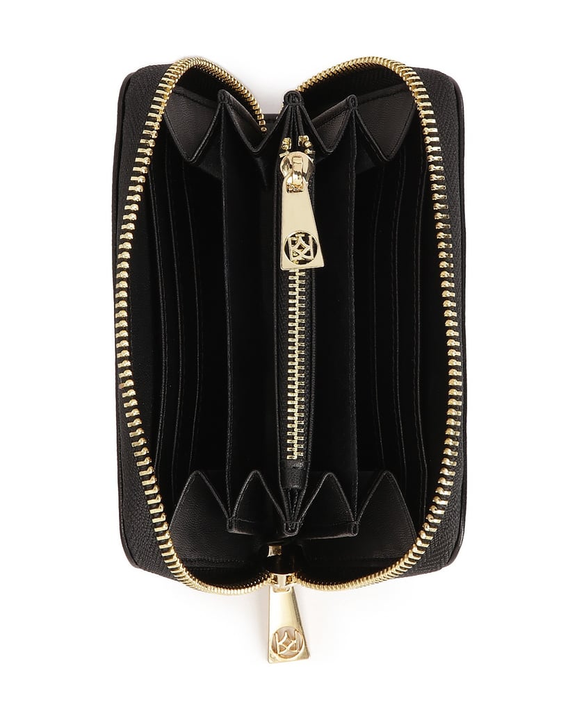 Kazar-Black-wallet-with-elegant-logo-černá