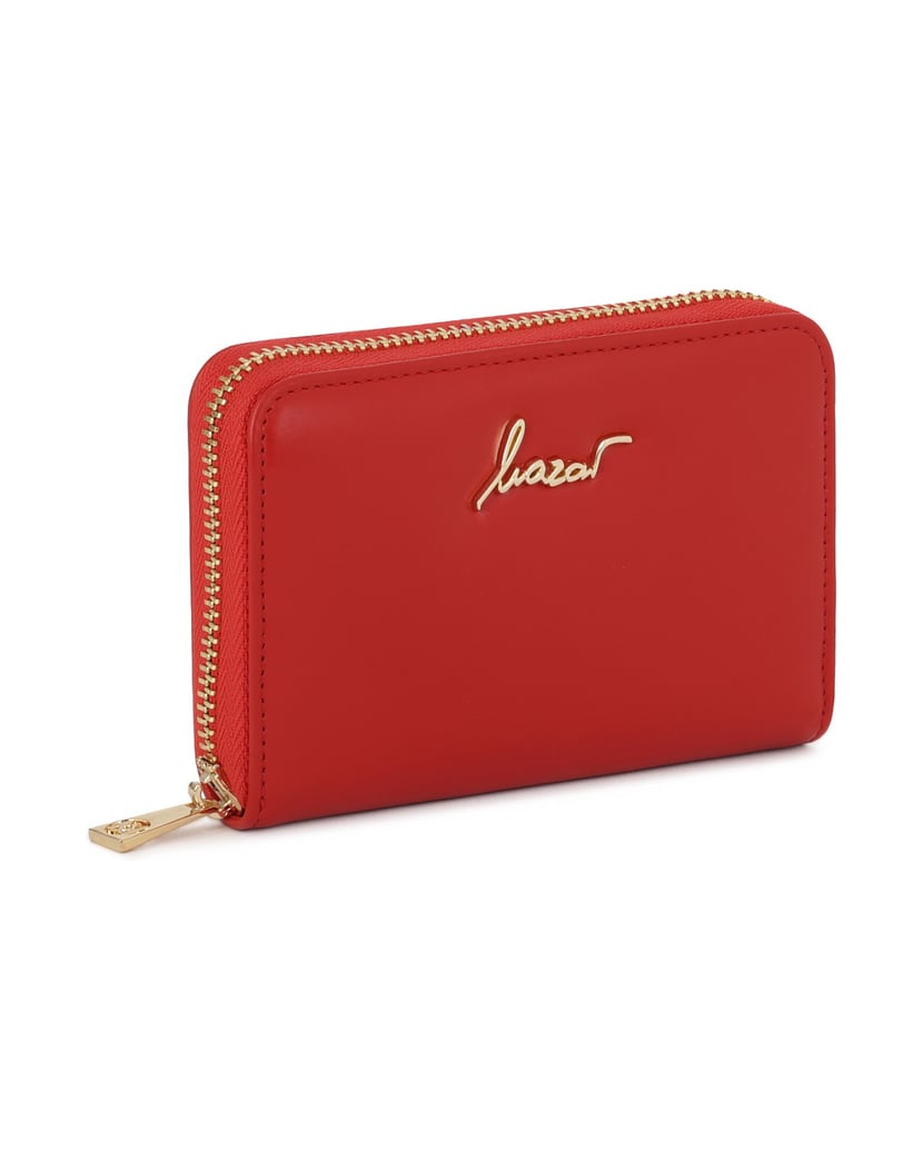 Kazar-Red-zipped-wallet-červená