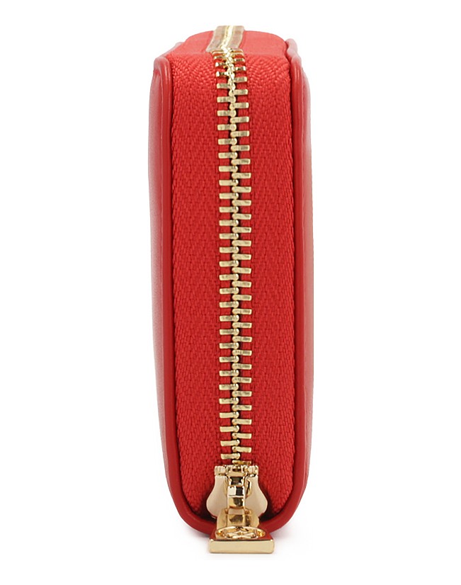 Kazar-Red-zipped-wallet-červená