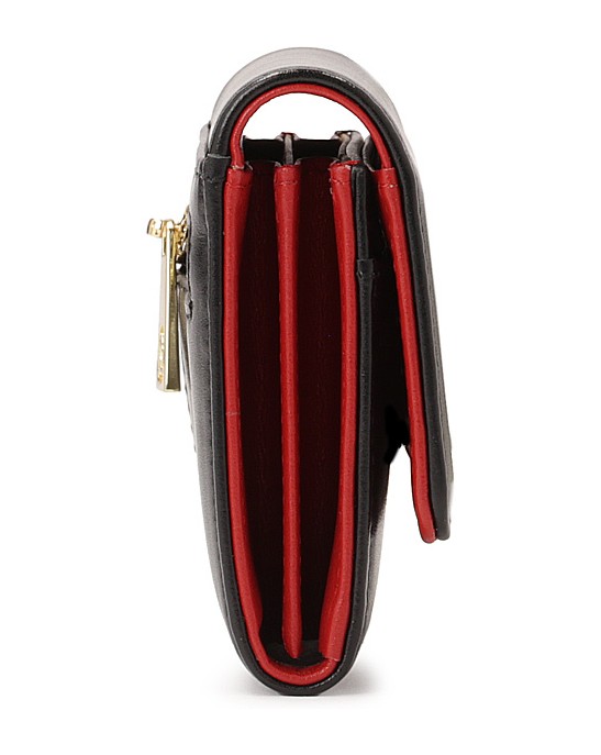 Kazar-Black-wallet-with-red-interior-černá