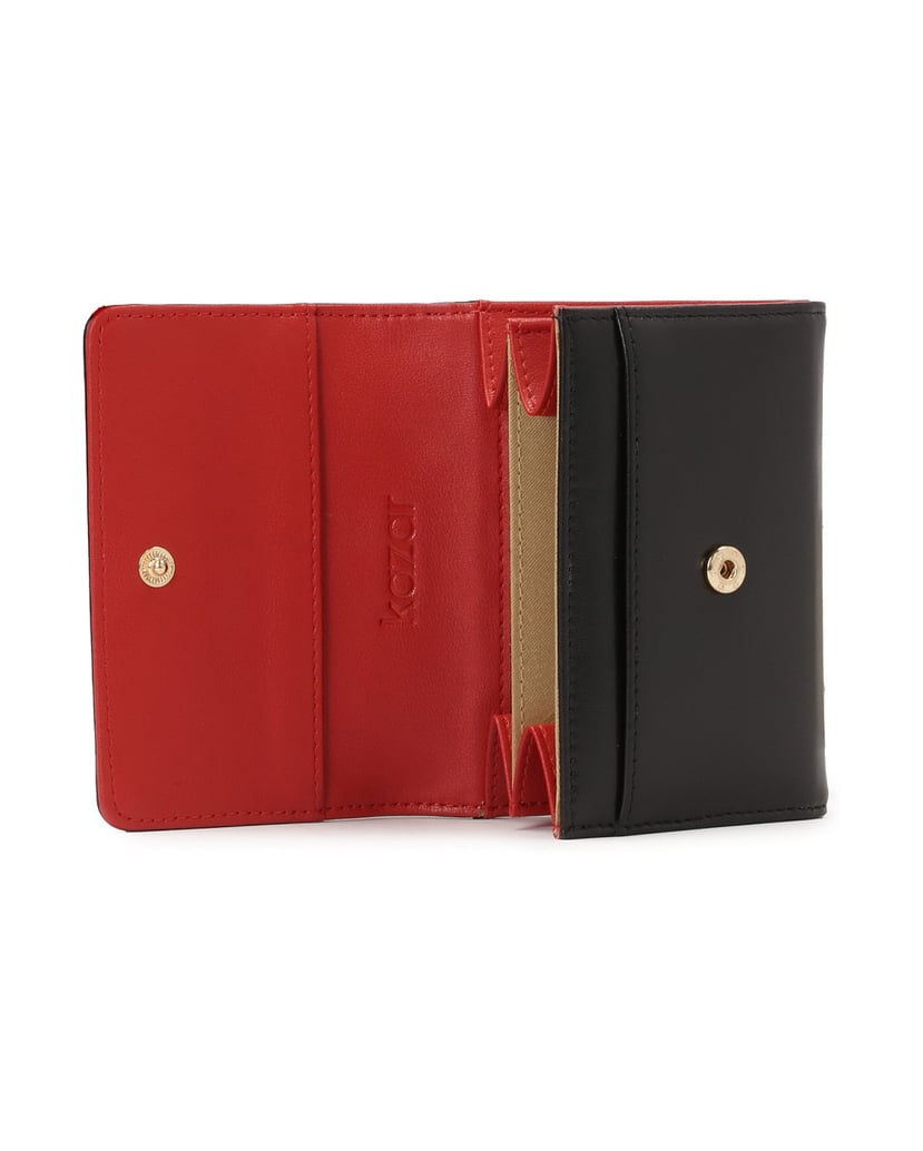 Kazar-Black-wallet-with-red-interior-černá