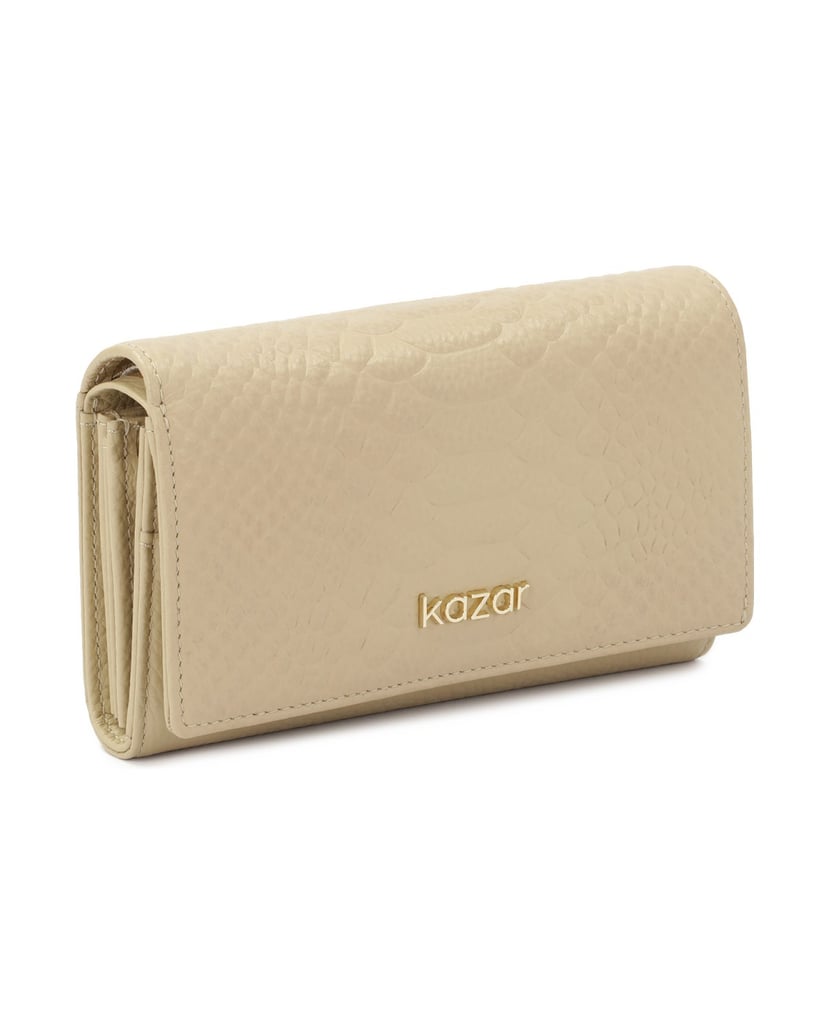 Kazar-Beige-wallet-decorated-with-exotic-embossing-béžová