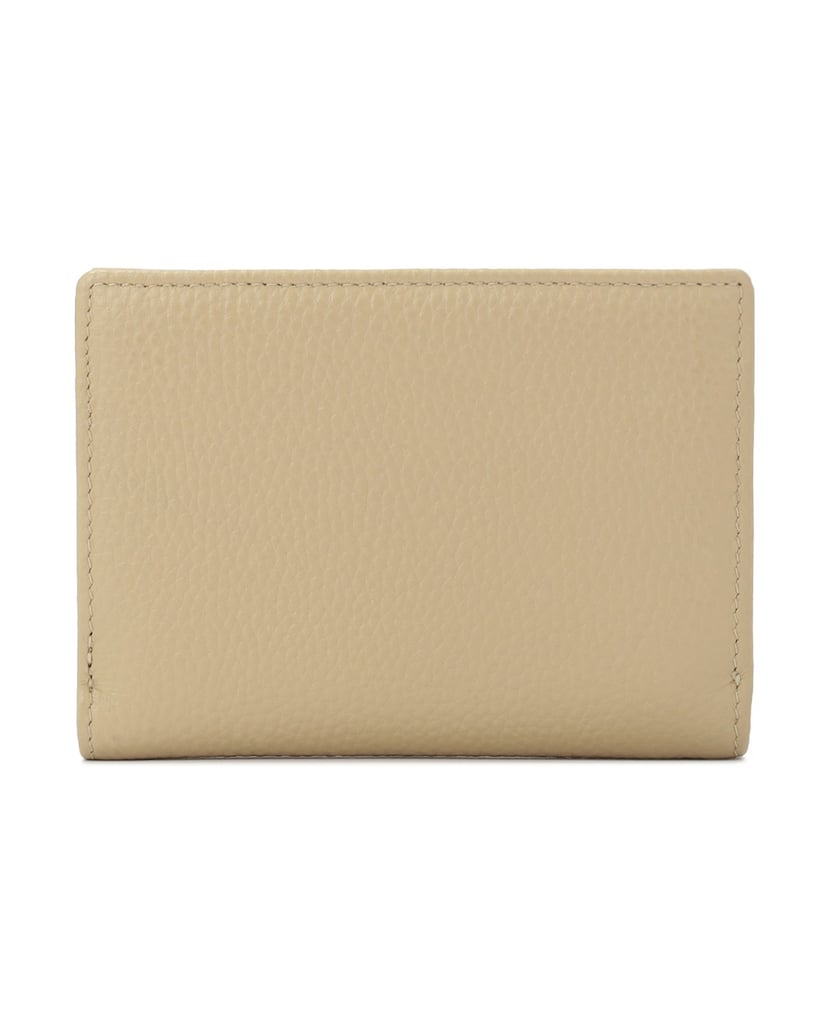Kazar-Compact-beige-wallet-with-embossed-pattern-béžová