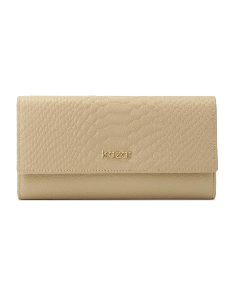 Kazar-Elongated-capacious-leather-wallet-béžová